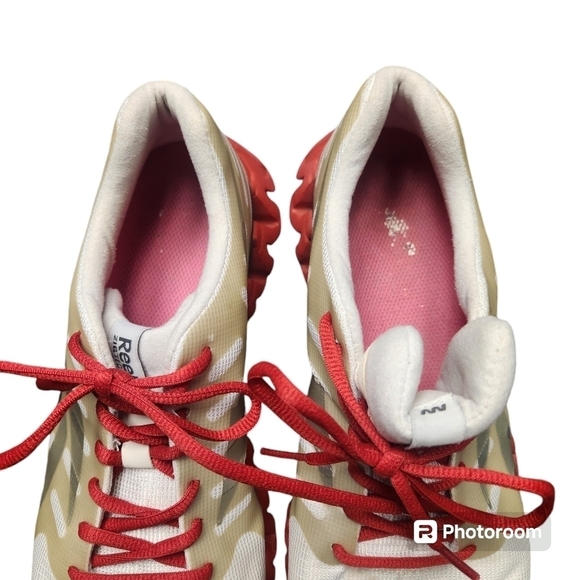 Reebok Women’s ZigTech Shark Red White Running Shoes Sneakers Sz. 9 - Picture 7 of 7